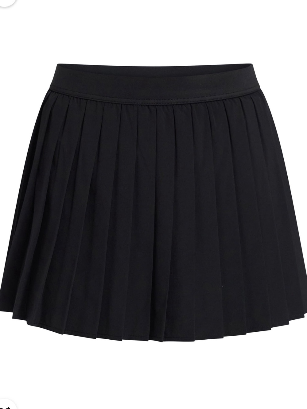 Black Pleated Womens Tennis Skirt